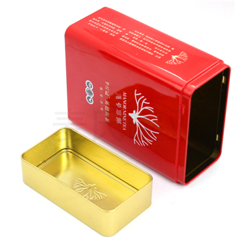 英德紅茶鐵盒，方形茶葉鐵盒包裝